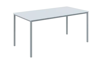 JPT 160 Jídelní stůl 1600 x 800 mm, deska bílá / podnož stříbrná